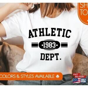 Athletic Department 1983 Tshirt Track Athlete Gift Coach Gifts